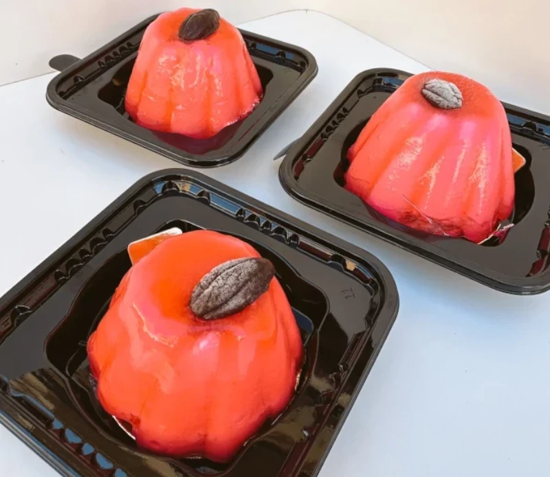 Variedad de dulces veganos: Mousse de fresa Dulces veganos