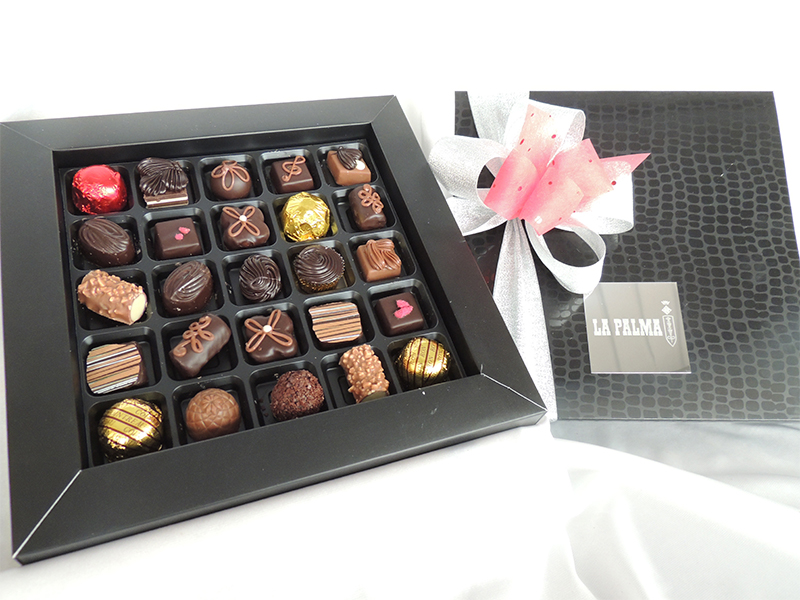 Caja regalo San Valentin, chocolates